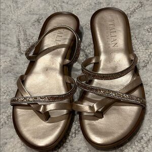 Italian Shoemakers Women's Metallic Sandals